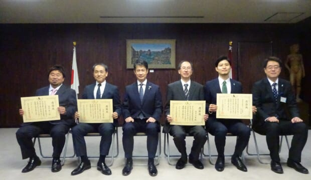 県知事表彰をしていただきました