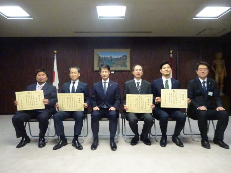 県知事表彰をしていただきました